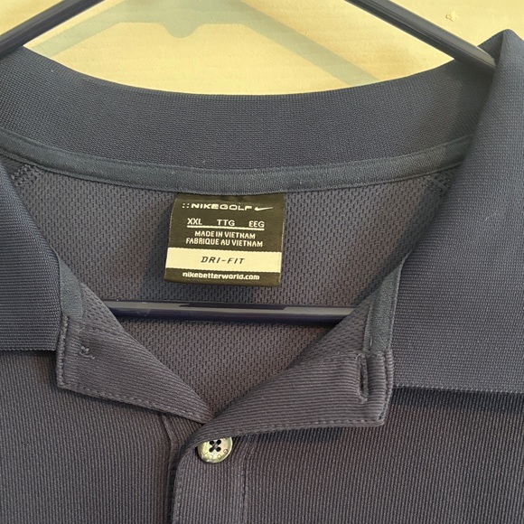 Nike Golf Dark Blue Polo Shirt Goose Island XXL - Picture 2 of 5